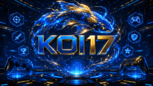 KOI17 game digital modern dengan navigasi 